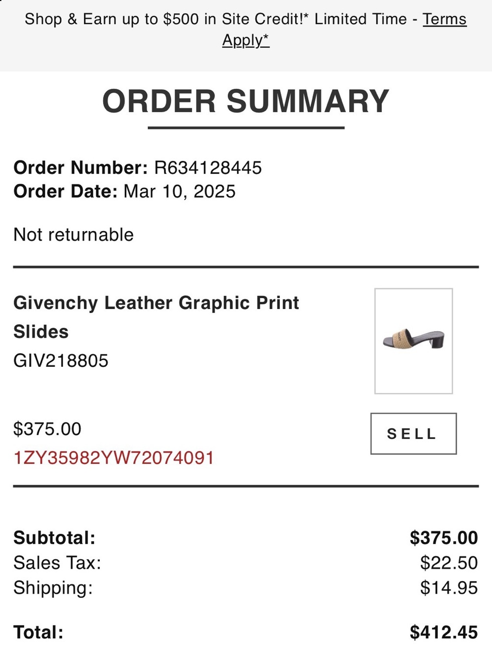 Givenchy Logo Raffia Slide Heel - Picture 5 of 5